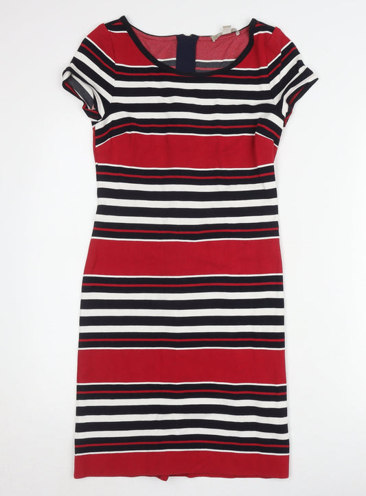 Banana Republic Women's Striped Sheath Dress UK 8