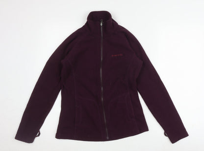 brasher Women’s Purple Full Zip Fleece Sweatshirt, Size 10