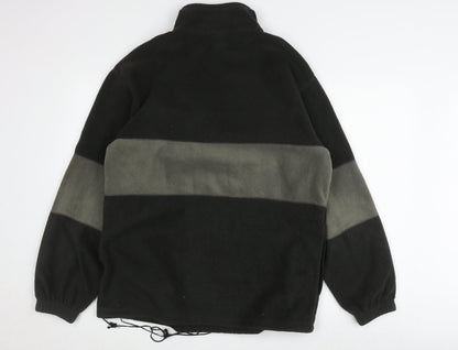 Target Men's Black M Fleece 1/4 Zip Sweatshirt