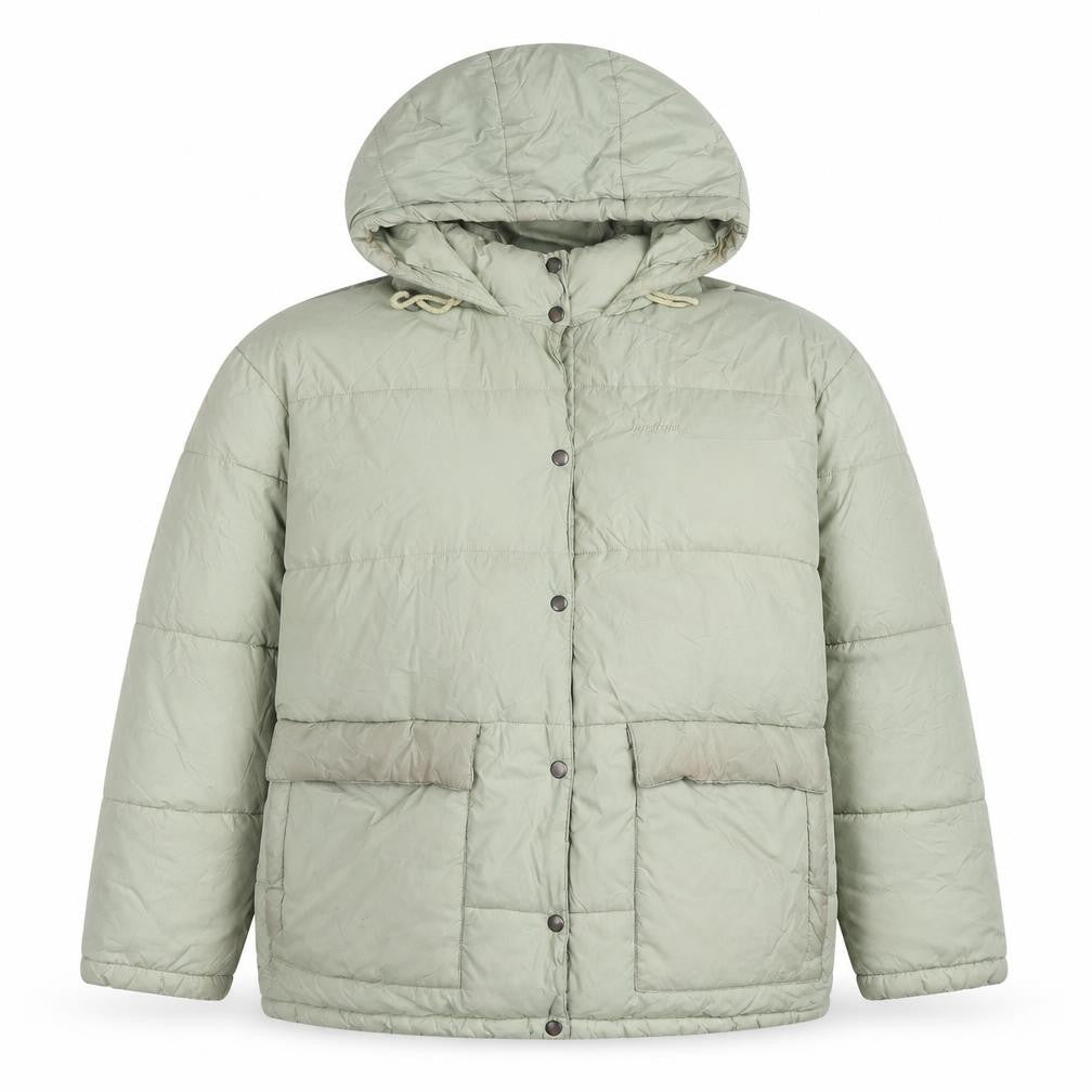 Unisex Adults UK Size M iets frans... Green Puffer Jacket
