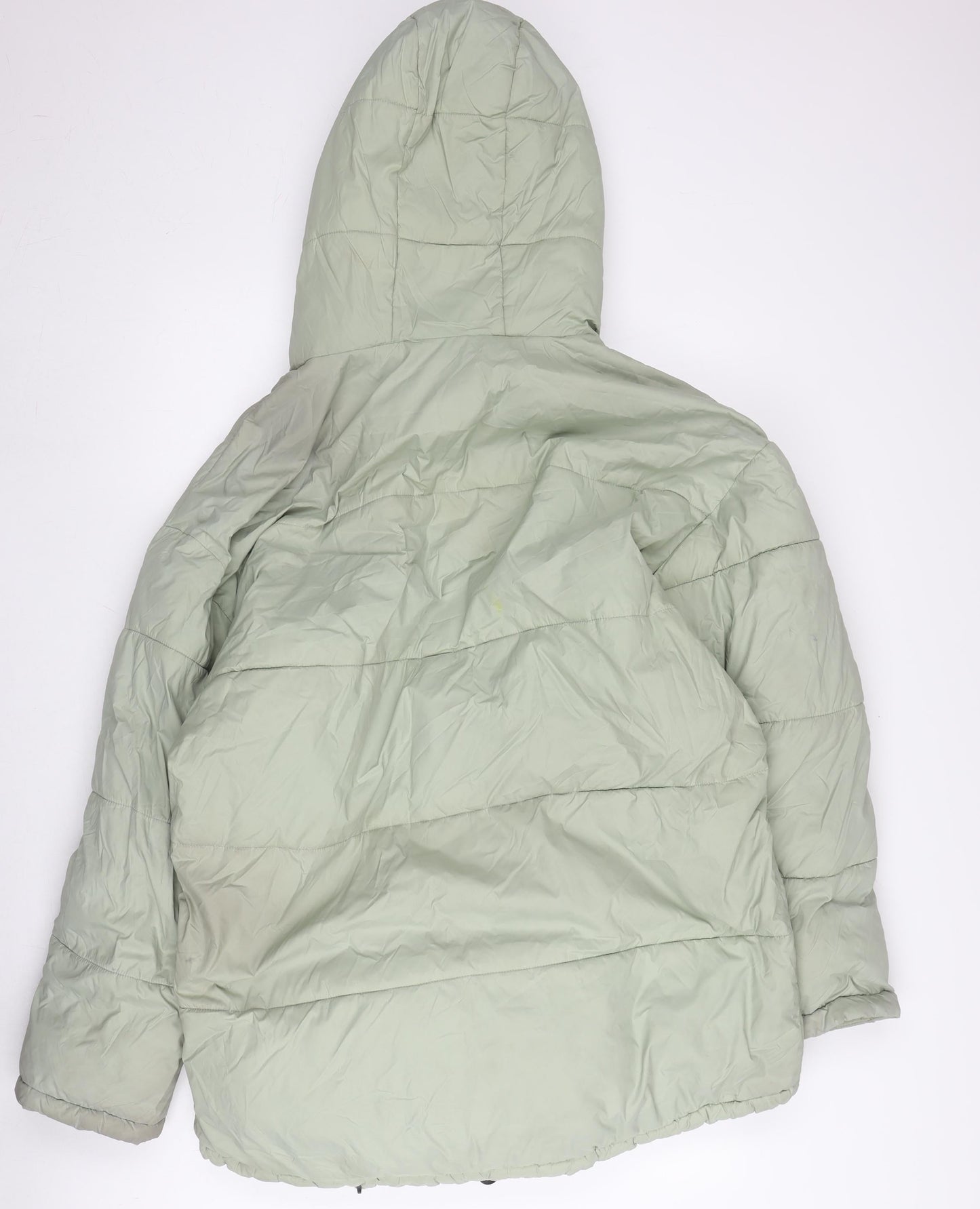 Unisex Adults UK Size M iets frans... Green Puffer Jacket
