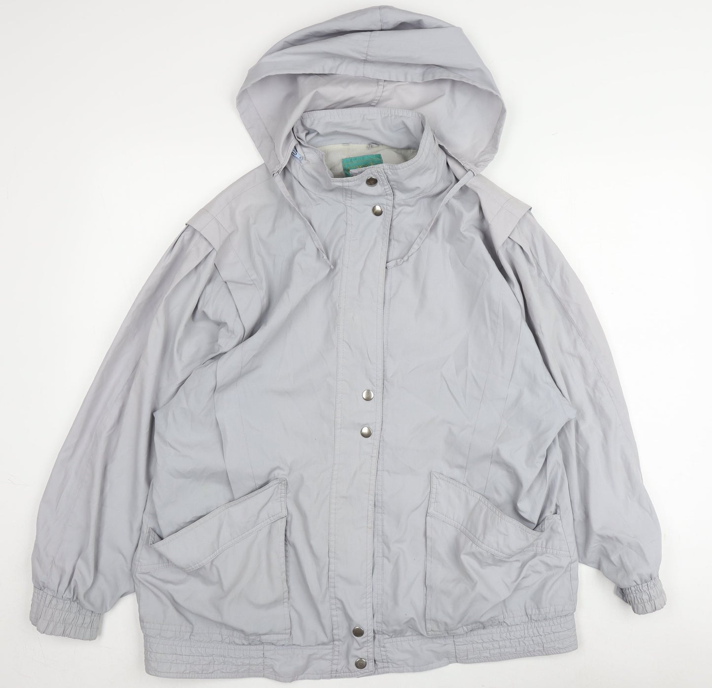C&A Women's Grey Anorak Jacket Size 16 Hooded