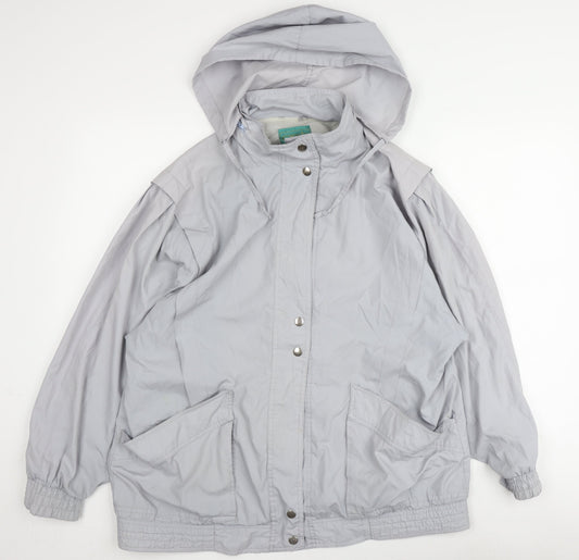 C&A Women's Grey Anorak Jacket Size 16 Hooded