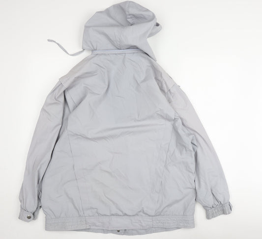 C&A Women's Grey Anorak Jacket Size 16 Hooded
