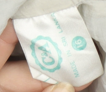 C&A Women's Grey Anorak Jacket Size 16 Hooded