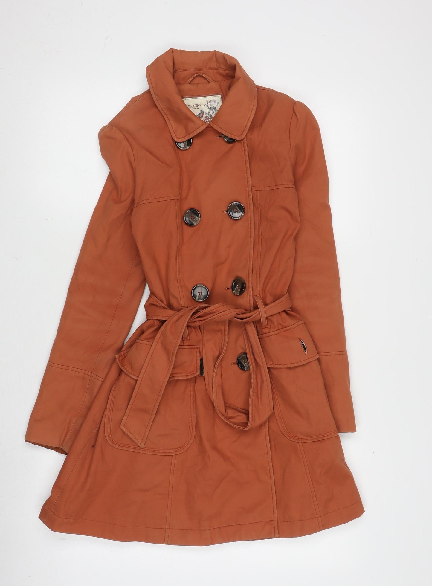 Womens UK Size 6 New Look Brown Trench Coat