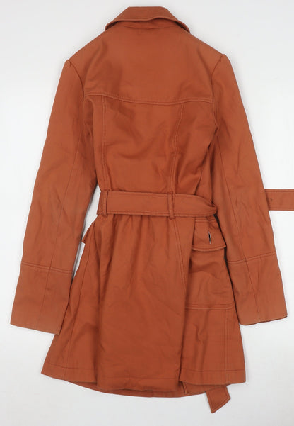 Womens UK Size 6 New Look Brown Trench Coat