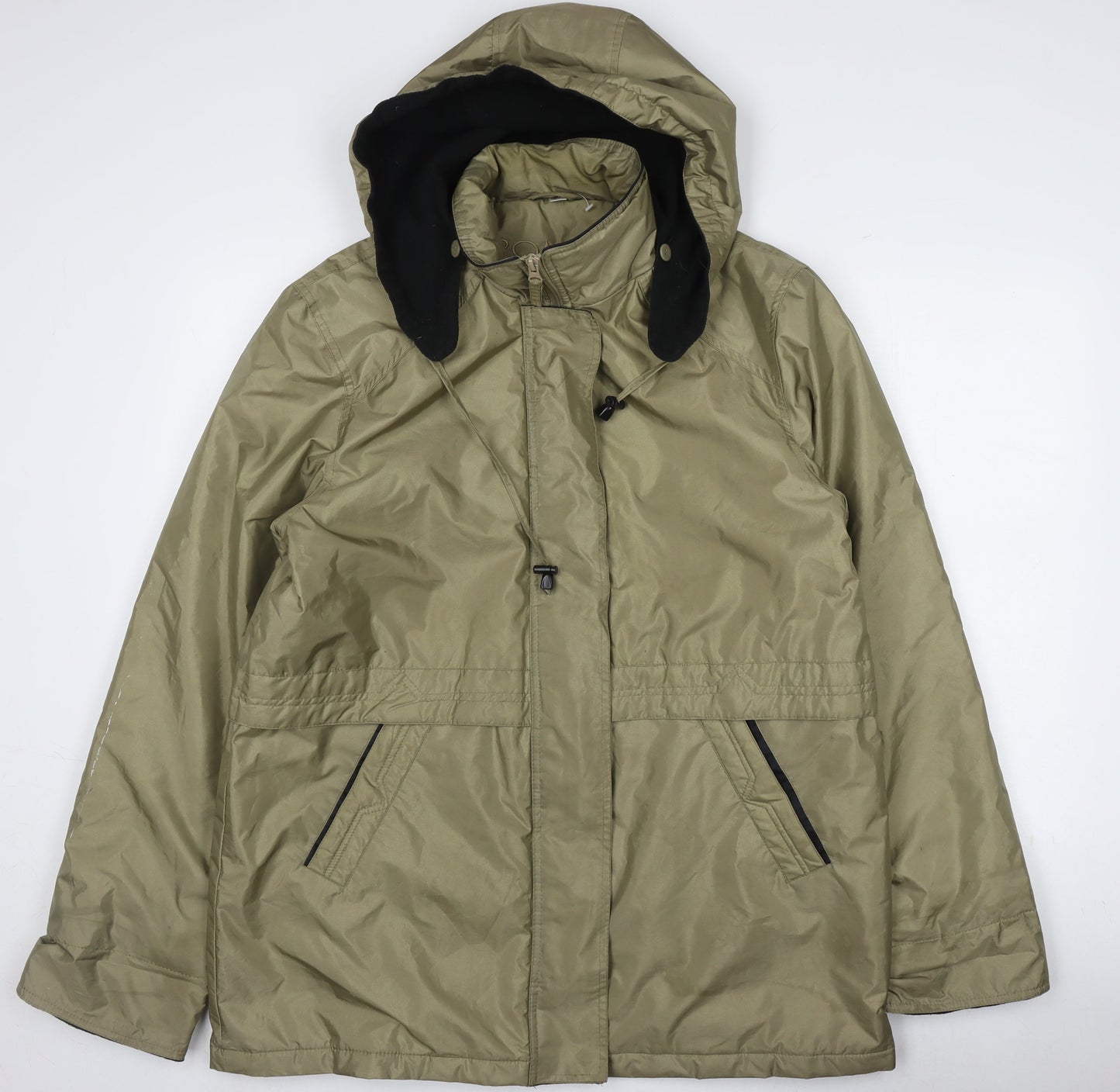 Womens UK Size M Roman Originals Green Parka Coat