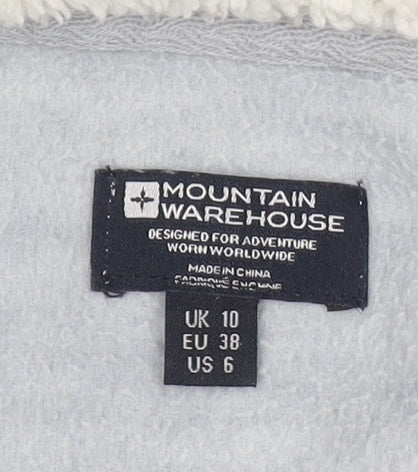 Mountain Warehouse Women's Grey Hooded Fleece Jacket Size 10