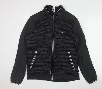 Decathlon Men's Black Basic Jacket, Size L, Gym Style