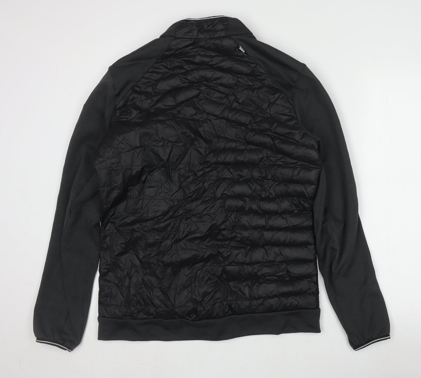 Decathlon Men's Black Basic Jacket, Size L, Gym Style