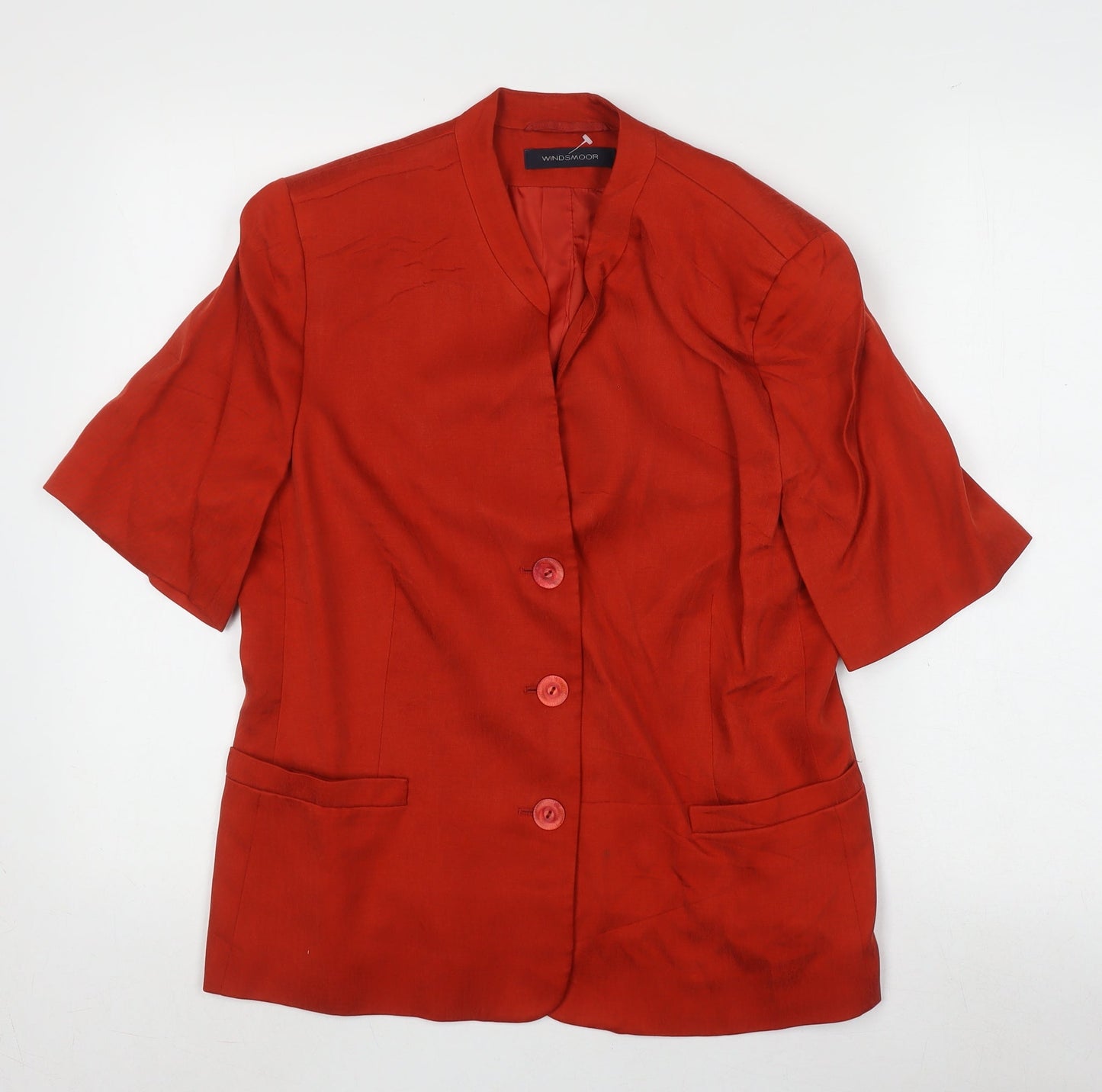 Windsmoor Women's Red Blazer, Size 12 - Casual Style