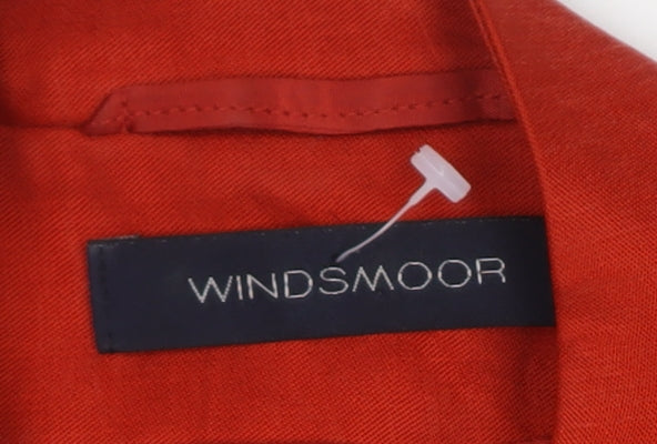 Windsmoor Women's Red Blazer, Size 12 - Casual Style
