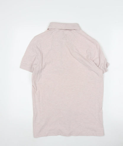 Farah Men's Pink Polo Shirt - Size S, Short Sleeve