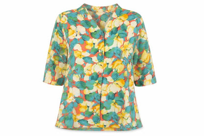 Womens UK Size 12 Viyella Multicoloured Tunic Blouse