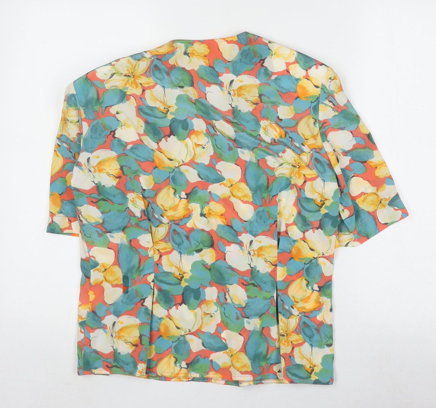 Womens UK Size 12 Viyella Multicoloured Tunic Blouse