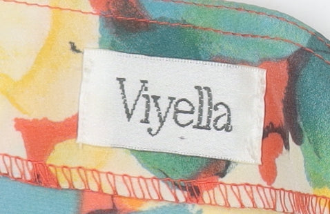 Womens UK Size 12 Viyella Multicoloured Tunic Blouse