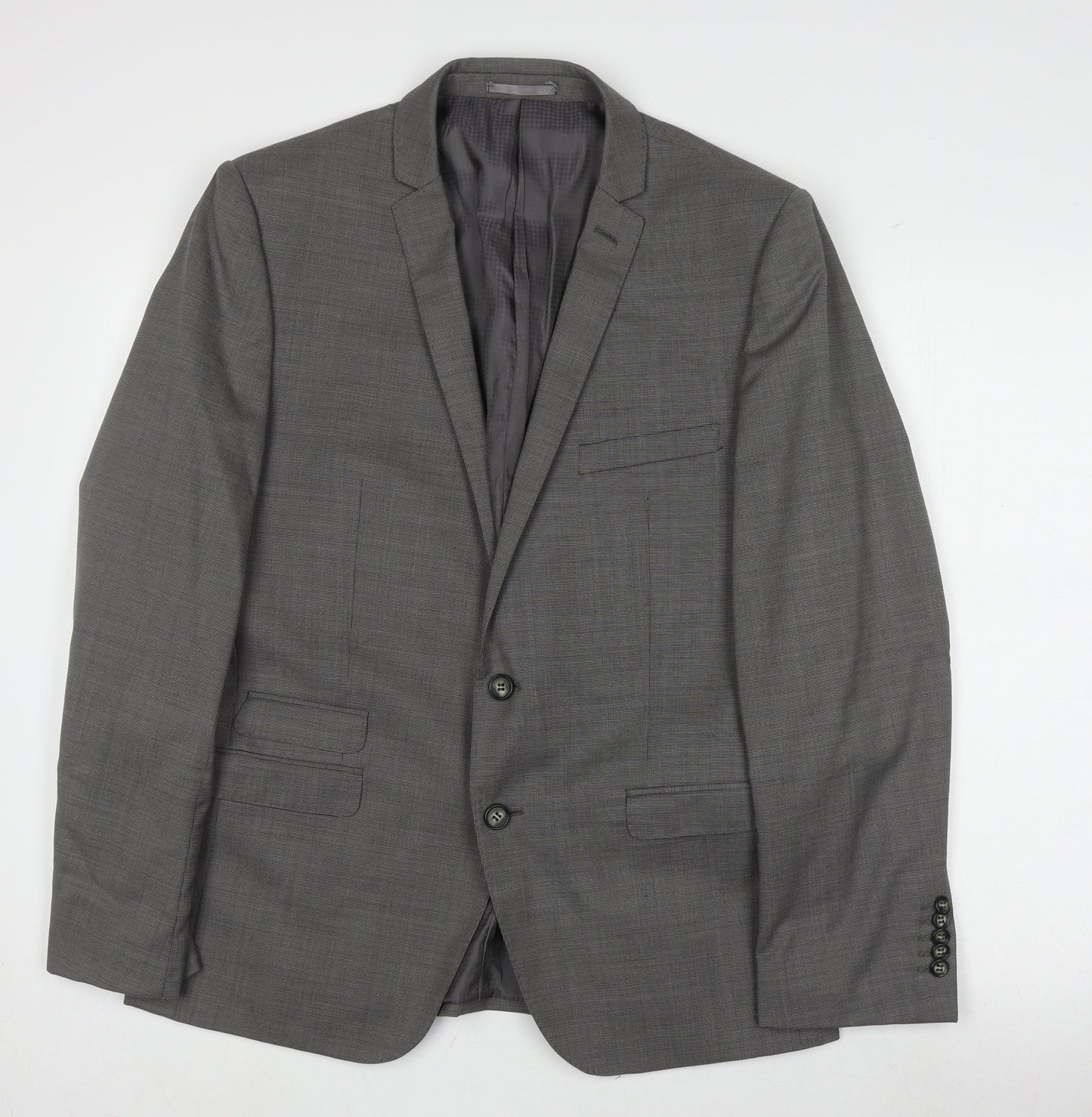 Mens UK Size 40 Ben Sherman Regular Grey Suit Jacket