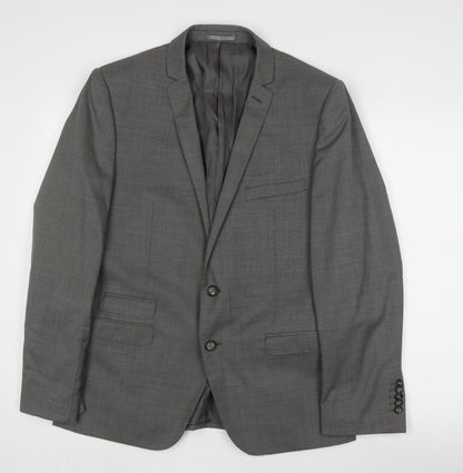 Mens UK Size 40 Ben Sherman Regular Grey Suit Jacket