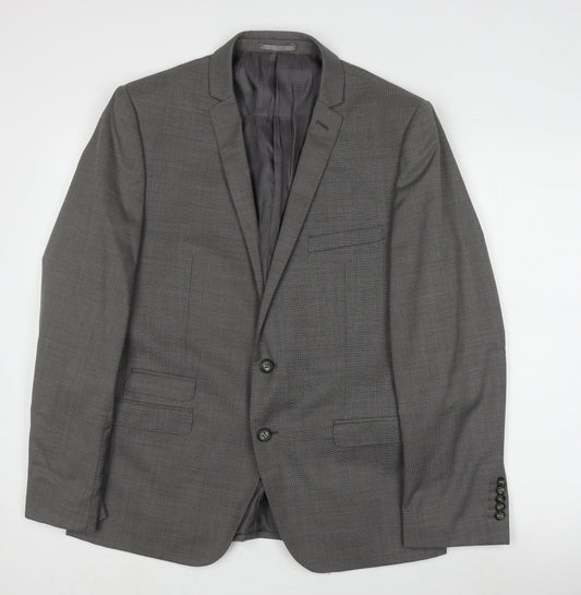 Mens UK Size 40 Ben Sherman Regular Grey Suit Jacket