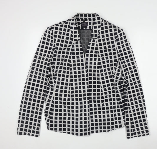 Marks and Spencer Women's Blazer, Size 14, Black Check