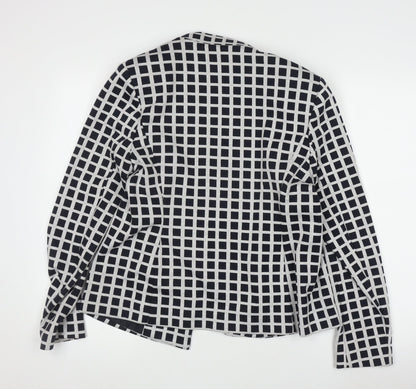 Marks and Spencer Women's Blazer, Size 14, Black Check