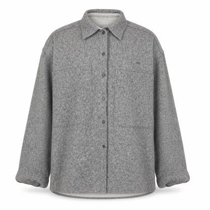 Zara Men's Grey Long Sleeve Knit Shirt - Size S