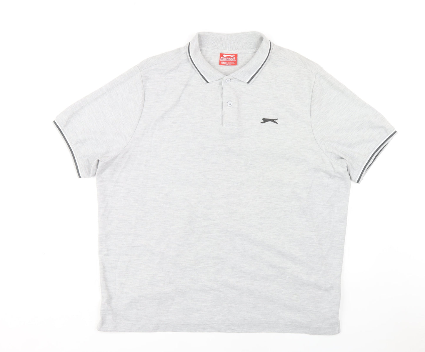 Slazenger Men's Grey 2XL Polo Shirt