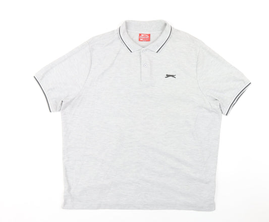 Slazenger Men's Grey 2XL Polo Shirt