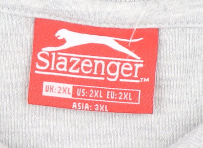 Slazenger Men's Grey 2XL Polo Shirt