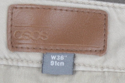 ASOS Men's Beige Chino Shorts 36 Casual