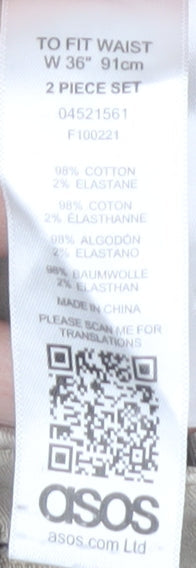 ASOS Men's Beige Chino Shorts 36 Casual