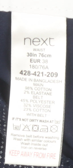 Next Men's Blue Chino Shorts - Size 30