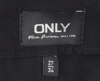 ONLY Women's Black Straight Jeans - Size 27