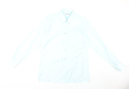 Svenda Men's Blue Dress Shirt - 15.5, Regular Fit
