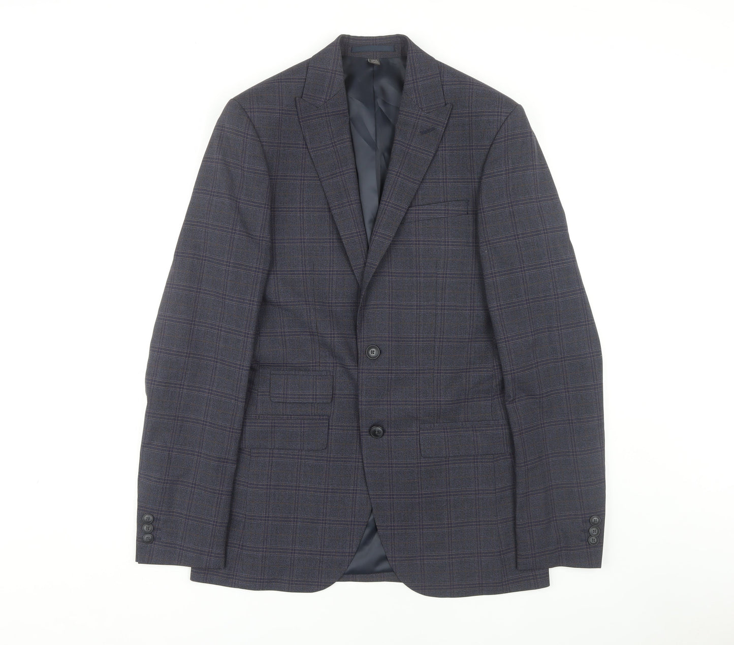 Mens UK Size 36 Marks and Spencer Regular Blue Suit Jacket