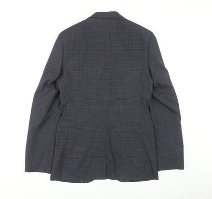 Mens UK Size 36 Marks and Spencer Regular Blue Suit Jacket