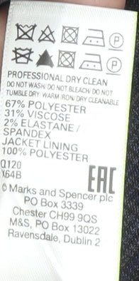Mens UK Size 36 Marks and Spencer Regular Blue Suit Jacket