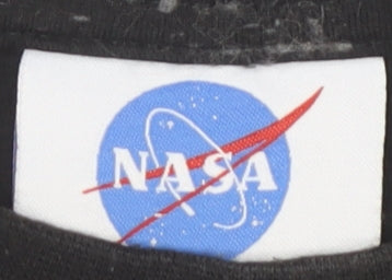 NASA Men's Black Space Graphic T-Shirt Size M