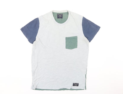 Abercrombie & Fitch Men's Green S Colourblock T-Shirt