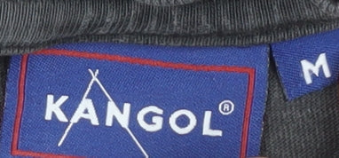 Unisex Adults UK Size M Kangol Black Basic T-Shirt