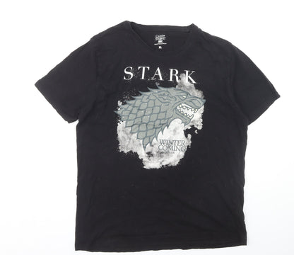 Mens UK Size XL Game Of Thrones Black  T-Shirt