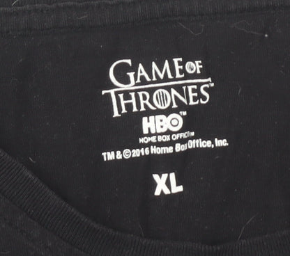 Mens UK Size XL Game Of Thrones Black  T-Shirt