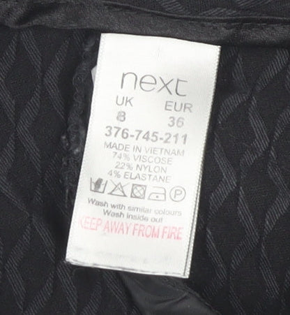 Womens UK Size 8 NEXT Slim Fit Jegging Black Trousers