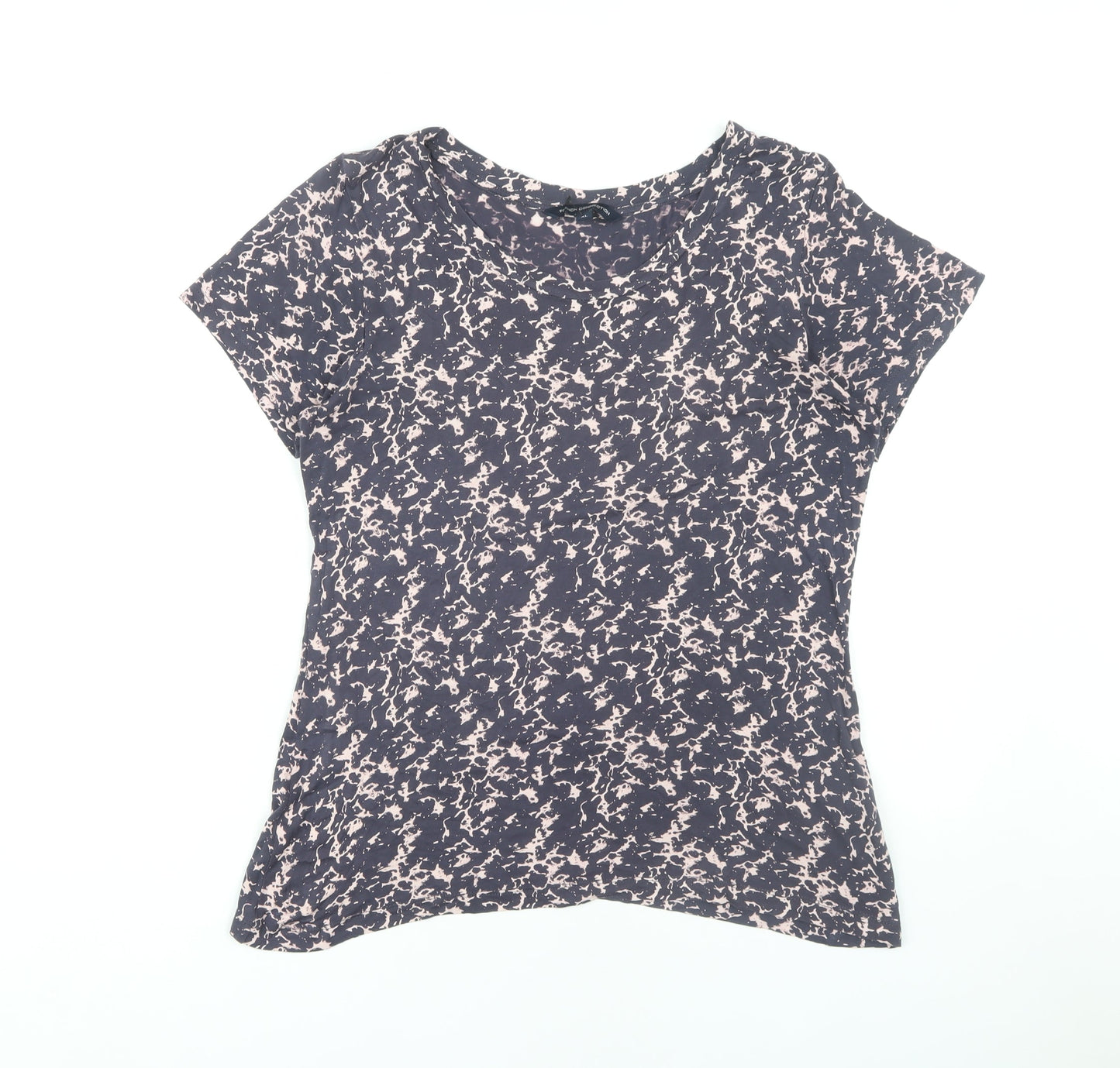 Womens UK Size XL French Connection Blue Basic T-Shirt