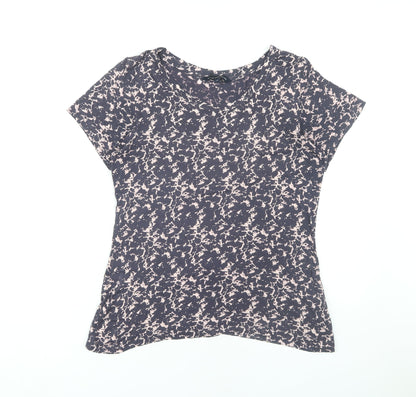 Womens UK Size XL French Connection Blue Basic T-Shirt
