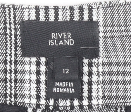 River Island Women's Checked Trousers Size 12