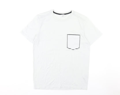Jack & Jones Men's White Crew Neck T-Shirt - M