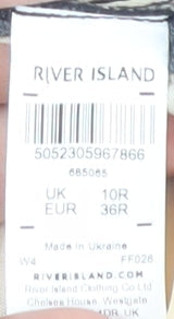 River Island Women's Multicoloured Cropped Trousers