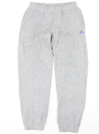 Adidas Men's Grey Sweatpants M Casual Elastic Waist